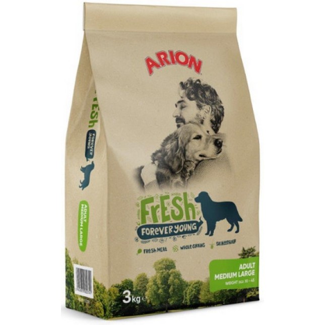 Arion Fresh τροφή για ενήλικους σκύλους μεσαίων και μεγαλόσωμων φυλών 3kg Arion Fresh τροφή για ενήλικους σκύλους μεσαίων και μεγαλόσωμων φυλών 3kg