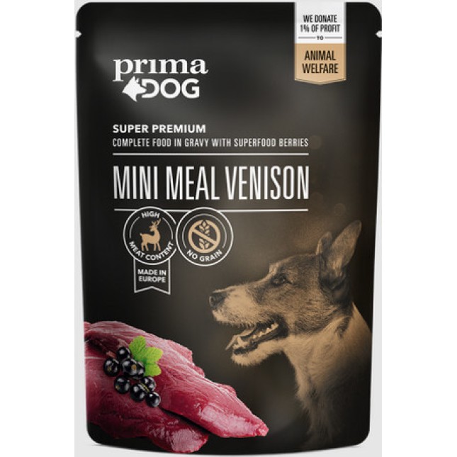 PrimaDog Μίνι Γεύμα Ελαφιού 85gr