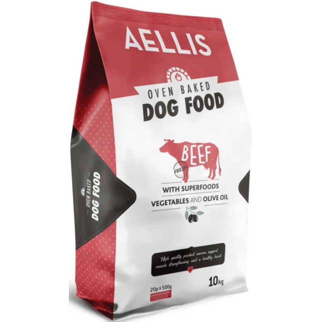 Aellis Φουρνισμένη τροφή με φρέσκο ??μοσχάρι 10kg Aellis Φουρνισμένη τροφή με φρέσκο ??μοσχάρι 10kg