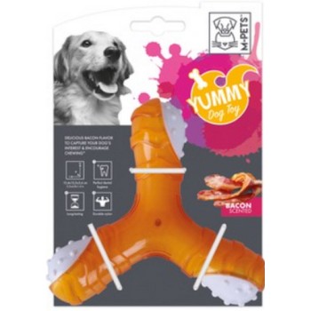 M-pets Νόστιμο παιχνίδι με γεύση μπέικον 13,4 x 12,2 x 3,6 εκ. M-pets Νόστιμο παιχνίδι με γεύση μπέικον 13,4 x 12,2 x 3,6 εκ.