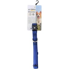 Croci μαλακό νάυλον περιλαίμιο μπλε 15x300-450mm