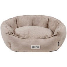 Gloria κρεβάτι sweet bed στρογγυλό κατάλληλο για ήσυχο και άνετο ύπνο, καφέ