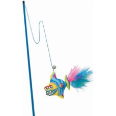 Gloria παιχνίδι γάτας ραβδί - guppy ψάρι με φτερά - 46cm