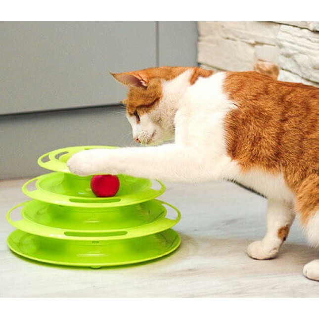 Ferplast Twister παιχνίδι για γάτες που εγγυάται τη βέλτιστη σωματική και πνευματική άσκηση