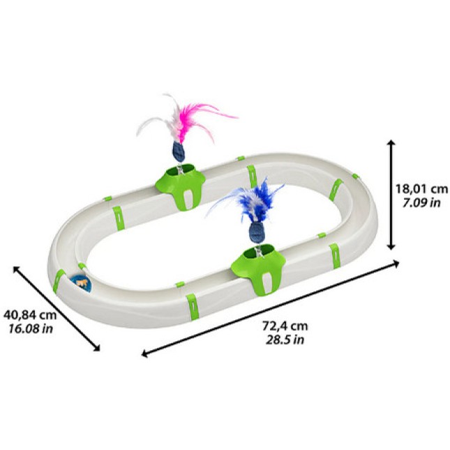 Ferplast παιχνίδι για γάτες Turbine Circuit που θα την διασκεδάσει διώχνοντας την πλήξη της