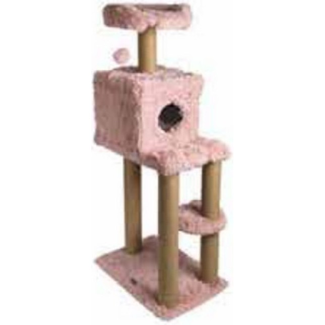 Gloria cat tree amazonas ονυχοδρόμιο με δύο επίπεδα, φωλιά και αιώρα 60cmx50x147cm