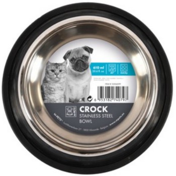 M-pets Μπολ από ανοξείδωτο ατσάλι M 610ml M-pets Μπολ από ανοξείδωτο ατσάλι M 610ml