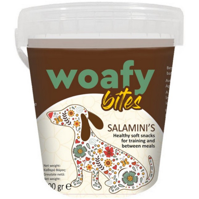 Mastic Pet Λιχουδιές επιβράβευσης Woafy dog foods Bites Salamini's 500g Mastic Pet Λιχουδιές επιβράβευσης Woafy dog foods Bites Salamini's 500g