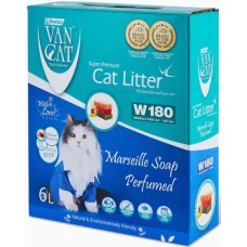 Van Cat Λευκή ψιλή άμμος υγιεινής από 100% μπετονίτη άρωμα σαπούνι Μασσαλίας 5,1kg-6lt Van Cat Λευκή ψιλή άμμος υγιεινής από 100% μπετονίτη άρωμα σαπούνι Μασσαλίας 5,1kg-6lt