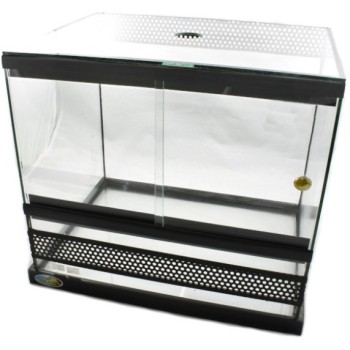 GCF Γυάλινο terrarium με συρόμενες πόρτες, εξαερισμό και υποδοχή για λάμπα GCF Γυάλινο terrarium με συρόμενες πόρτες, εξαερισμό και υποδοχή για λάμπα