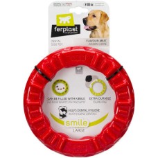 Ferplast Κόκκινο οδοντιατρικό παιχνίδι smile μεγάλο O 20 x 3,9 cm Ferplast Κόκκινο οδοντιατρικό παιχνίδι smile μεγάλο O 20 x 3,9 cm