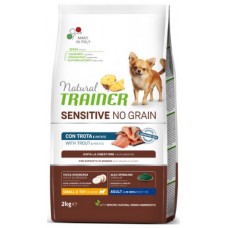 Natural Trainer Sensitive χωρίς σιτηρά για μικρόσωμα σκυλιά με πέστροφα και πατάτα 2kg Natural Trainer Sensitive χωρίς σιτηρά για μικρόσωμα σκυλιά με πέστροφα και πατάτα 2kg