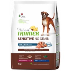 Natural Trainer Sensitive χωρίς σιτηρά για Medium - Maxi σκυλιά με πέστροφα και πατάτα 2kg Natural Trainer Sensitive χωρίς σιτηρά για Medium - Maxi σκυλιά με πέστροφα και πατάτα 2kg