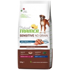 Natural Trainer Sensitive χωρίς σιτηρά για Medium - Maxi σκυλιά με πέστροφα και πατάτα 12kg Natural Trainer Sensitive χωρίς σιτηρά για Medium - Maxi σκυλιά με πέστροφα και πατάτα 12kg