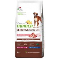 Natural Trainer Sensitive χωρίς σιτηρά για Medium - Maxi σκυλιά με χοιρινό και πατάτα 12kg Natural Trainer Sensitive χωρίς σιτηρά για Medium - Maxi σκυλιά με χοιρινό και πατάτα 12kg