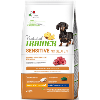 Natural Trainer Sensitive χωρίς γλουτένη για μικρόσωμα σκυλιά με αρνί 2kg Natural Trainer Sensitive χωρίς γλουτένη για μικρόσωμα σκυλιά με αρνί 2kg