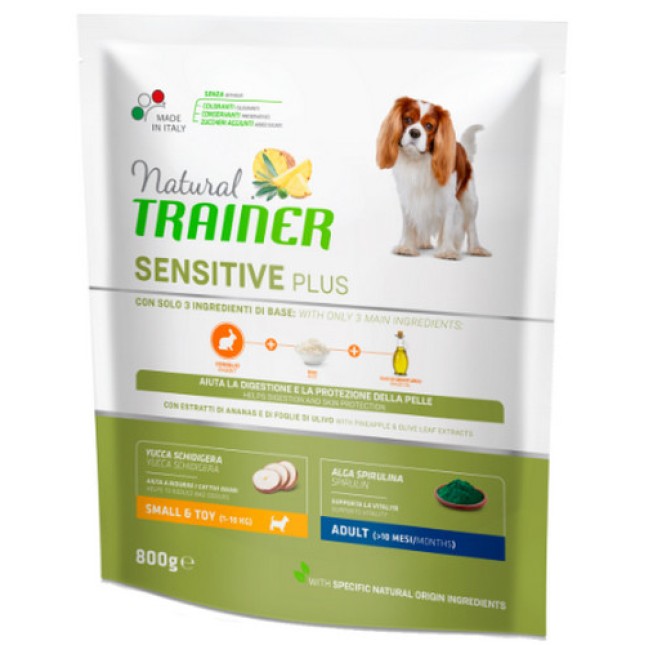 Natural Trainer για μικρόσωμους ενήλικους σκύλους με κουνέλι 800gr