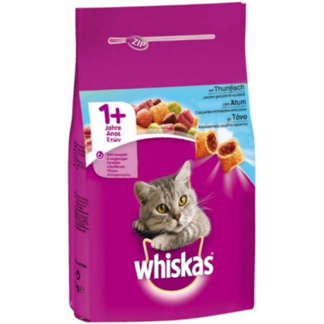 Whiskas Πλήρης τροφή για γάτες  με τόνο
