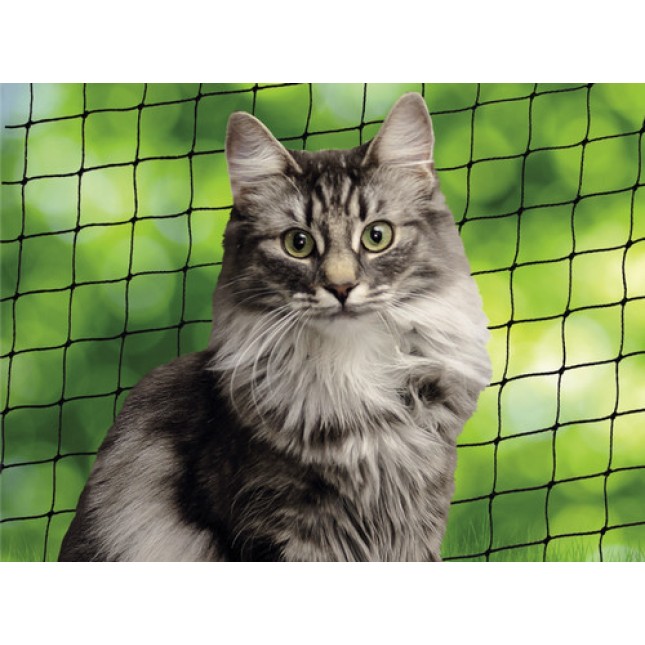 Nobby Δίχτυ προστασίας γάτας μαύρο 8x3m