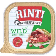 Finnern Rinti Kennerfleisch Alu πλήρης τροφή για ενήλικους σκύλους με κυνήγι 300gr