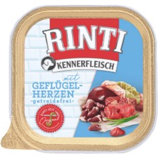Finnern Rinti Kennerfleisch Alu πλήρης τροφή για ενήλικους σκύλους με καρδιές πουλερικών 300gr Finnern Rinti Kennerfleisch Alu πλήρης τροφή για ενήλικους σκύλους με καρδιές πουλερικών 300gr