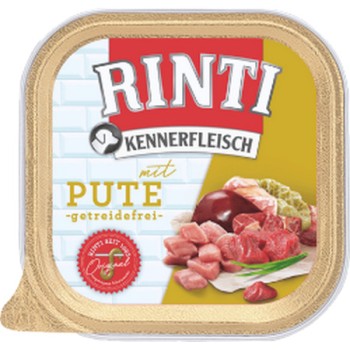 Finnern Rinti Kennerfleisch Alu πλήρης τροφή για ενήλικους σκύλους με γαλοπούλα 300gr