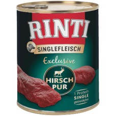 Finnern Rinti Single Fleisch exclusive χωρίς γλουτένη καθαρό ελάφι 800gr