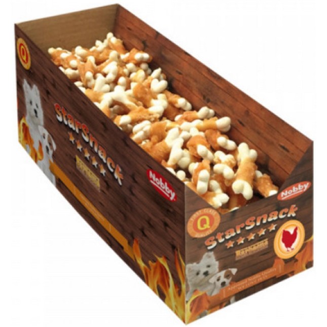Nobby SNACK BBQ mini κόκκαλα ασβεστίου με κοτόπουλο 7,0cm Nobby SNACK BBQ mini κόκκαλα ασβεστίου με κοτόπουλο 7,0cm