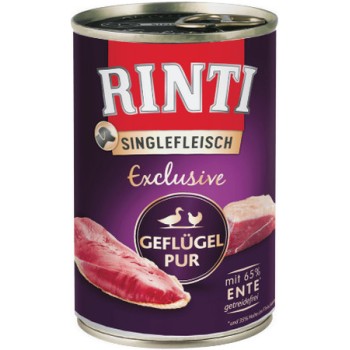 Finnern Rinti Single Fleisch exclusive χωρίς γλουτένη καθαρά πουλερικά 400gr Finnern Rinti Single Fleisch exclusive χωρίς γλουτένη καθαρά πουλερικά 400gr