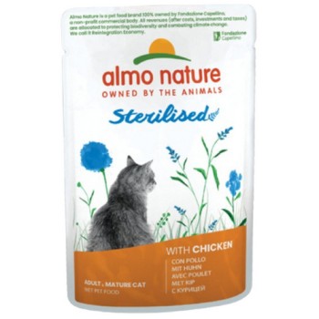 Almo Nature STERILIZED ολιστική τροφή για στειρωμένες γάτες με κοτόπουλο Almo Nature STERILIZED ολιστική τροφή για στειρωμένες γάτες με κοτόπουλο