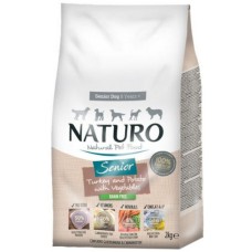 Naturo τροφή Grain Free για ηλικιωμένα σκυλιά με γαλοπούλα, πατάτα και λαχανικά 2kg