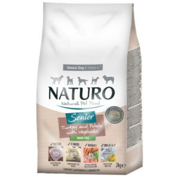 Naturo τροφή Grain Free για ηλικιωμένα σκυλιά με γαλοπούλα, πατάτα και λαχανικά 2kg Naturo τροφή Grain Free για ηλικιωμένα σκυλιά με γαλοπούλα, πατάτα και λαχανικά 2kg