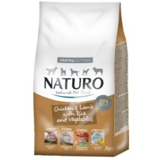 Naturo τροφή για ενήλικα σκυλιά με κοτόπουλο Αρνί, Μαύρο ρύζι και Λαχανικά 2kg