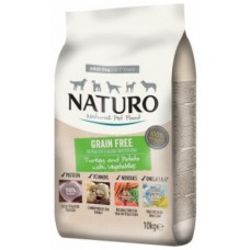 Naturo τροφή Grain Free για ενήλικα σκυλιά με γαλοπούλα, πατάτα και λαχανικά 10kg