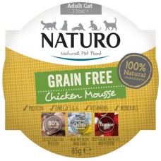 Naturo τροφή Grain Free για ενήλικες γάτες με κοτόπουλο 85gr