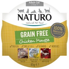 Naturo τροφή Grain Free για ενήλικες γάτες με κοτόπουλο 85gr Naturo τροφή Grain Free για ενήλικες γάτες με κοτόπουλο 85gr