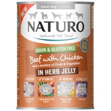 Naturo τροφή Grain Free για ενήλικα σκυλιά με μοσχάρι, κοτόπουλο, φρούτα και λαχανικά 390g Naturo τροφή Grain Free για ενήλικα σκυλιά με μοσχάρι, κοτόπουλο, φρούτα και λαχανικά 390g