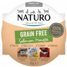 Naturo τροφή Grain Free για ενήλικες γάτες με σολομό 85gr