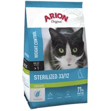 Arion Original πλήρης τροφή για στειρωμένες ενήλικες γάτες με κοτόπουλο