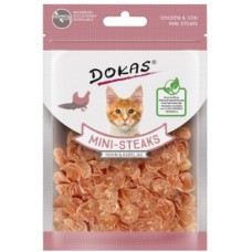 Dokas Λιχουδιές για γάτες με κοτόπουλο & ψάρια, νόστιμο σνακ ως ανταμοιβή