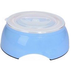 Gimdog 2in1 πλαστικό μπολ σκύλου με αφαιρούμενο εσωτερικό και πρακτικό πλαστικό καπάκι μπλε