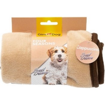 Gimdog απαλή και αφράτη κουβέρτα Four Seasons cappuccino 60x40cm Gimdog απαλή και αφράτη κουβέρτα Four Seasons cappuccino 60x40cm