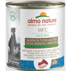 Almo Nature Μονοπρωτεϊνική τροφη NATURAL με τόνο skipjack και μπακαλιάρο χωρίς γλουτένη 290g Almo Nature Μονοπρωτεϊνική τροφη NATURAL με τόνο skipjack και μπακαλιάρο χωρίς γλουτένη 290g