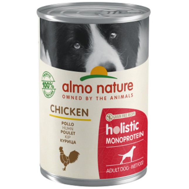 Almo Nature Ολιστική μονοπρωτεϊνική τροφή με κοτόπουλο χωρίς σιτηρά και γλουτένη Almo Nature Ολιστική μονοπρωτεϊνική τροφή με κοτόπουλο χωρίς σιτηρά και γλουτένη