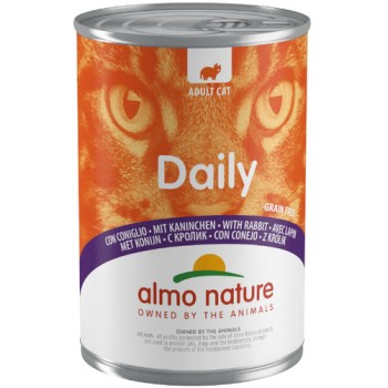 Almo Nature DAILY με κουνέλι χωρίς σιτηρά και γλουτένη 400g Almo Nature DAILY με κουνέλι χωρίς σιτηρά και γλουτένη 400g