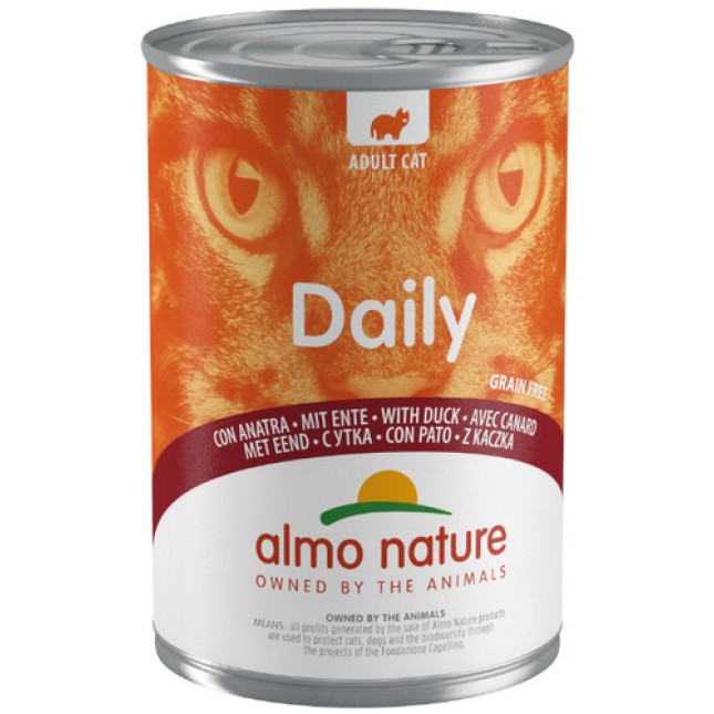 Almo Nature DAILY με πάπια χωρίς σιτηρά και γλουτένη 400g