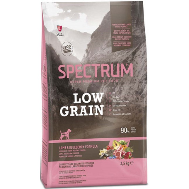 Lider Spectrum για μεσαία και μεγαλόσωμα κουτάβια με αρνί και βατόμουρο 2,5kg Lider Spectrum για μεσαία και μεγαλόσωμα κουτάβια με αρνί και βατόμουρο 2,5kg