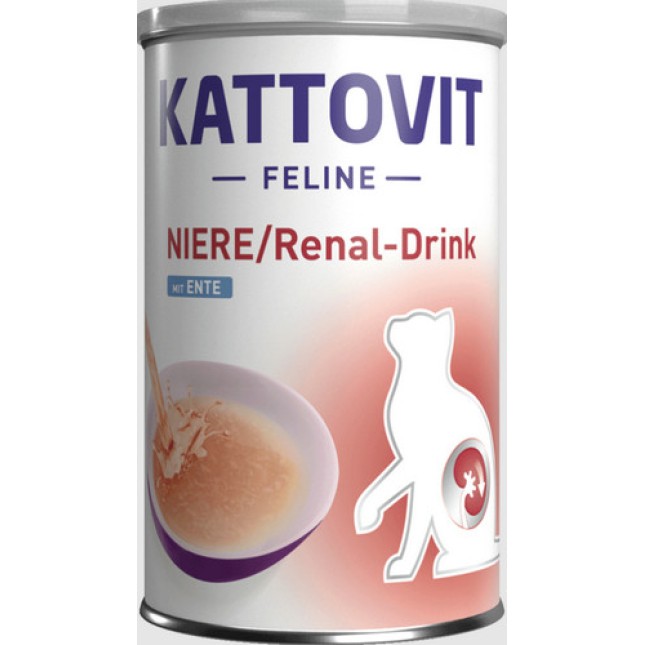 Finnern Kattovit Ποτό για γάτες με νεφρική ανεπάρκεια με Πάπια 135g