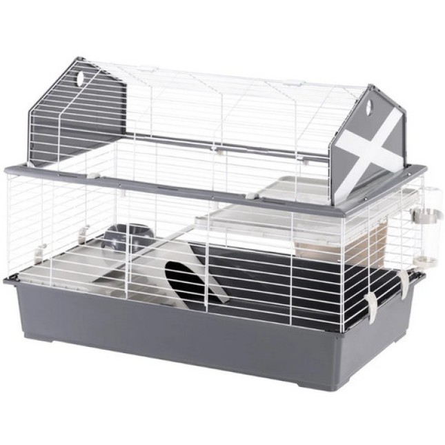 Ferplast Barn 100 γκρι κλουβί για κουνέλια 96 x 57 x h 73 cm Ferplast Barn 100 γκρι κλουβί για κουνέλια 96 x 57 x h 73 cm