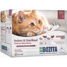 Bozita υγρή τροφή χωρίς δημητριακά multibox σε ζελέ ιδανική για στειρωμένες γάτες εσωτερικού χώρου